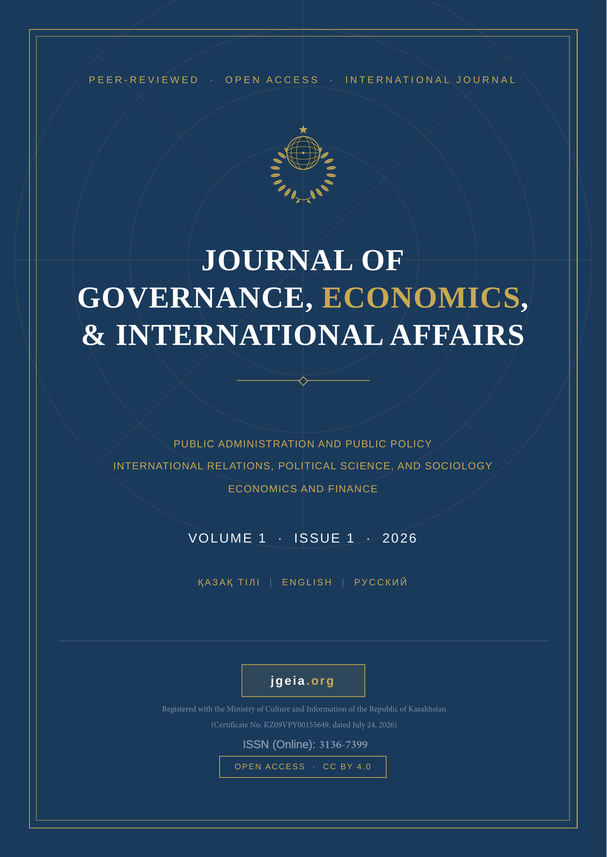 					View Vol. 1 No. 1 (2026): JGEIA
				